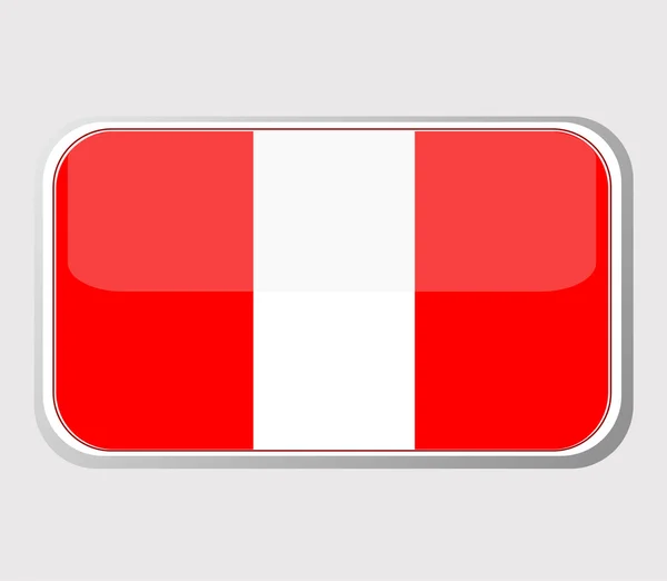 Flag of peru in the form. vector — Stock Vector