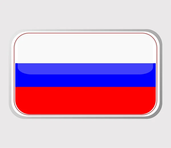 俄罗斯国旗在窗体中。矢量 — 图库矢量图片