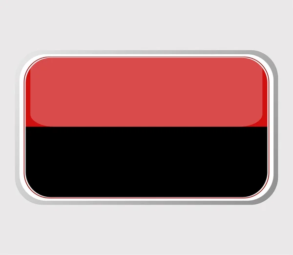 Bandera de angola en la forma. vector — Vector de stock