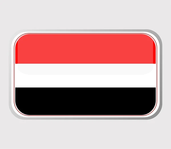 Flag of egypt in the form. vector — Stock Vector