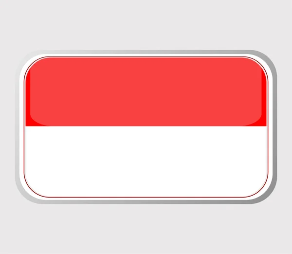 Flaga Monako w formie. wektor — Wektor stockowy