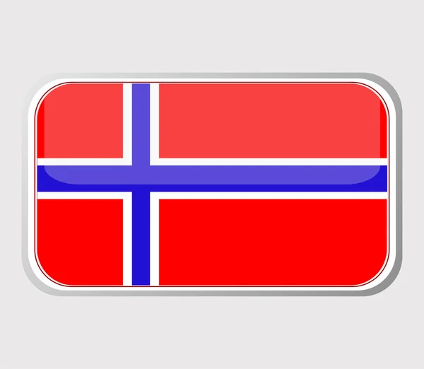 För norsk flagg i formuläret. vektor — Stock vektor