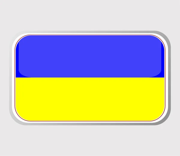 Flag of ukraine in the form. vector — Stock Vector