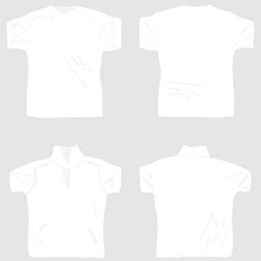 T-shirt design set including male female clipart