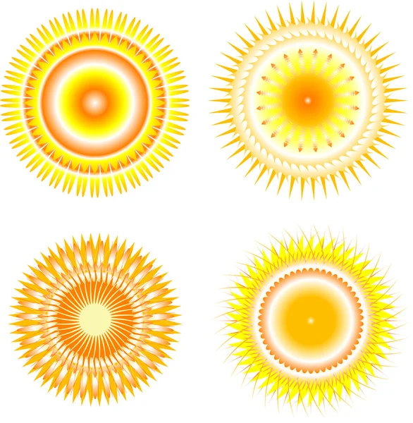 Sun Vector isolated summer icon design. Vector sun icon isolated on white  background. - Stock Image - Everypixel
