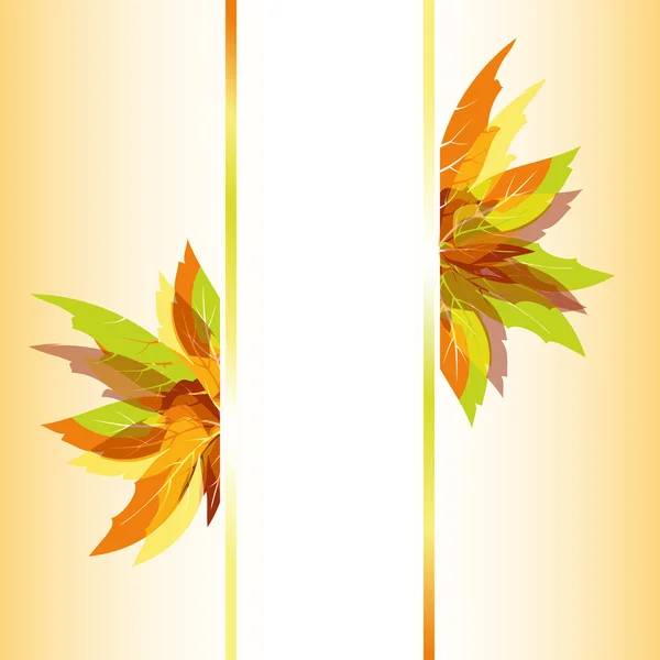 Abstract autumn leaves background — Stock Vector