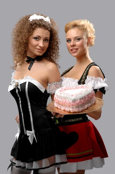 Dos camareras guapas. —  Fotos de Stock