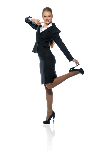 Kvinna manager i en kostym — Stockfoto