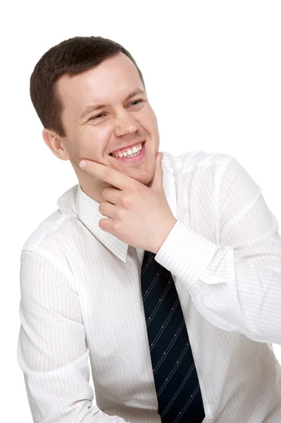 Mladý muž s přátelským úsměvem — Stock fotografie