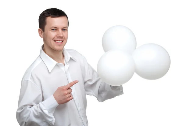 stock image Man with balloons