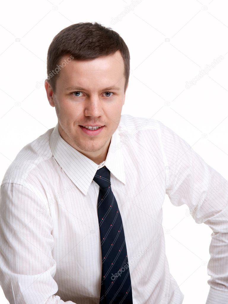 Man on an isolated background