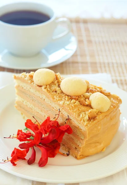 Torta di caramello medovik — Foto Stock