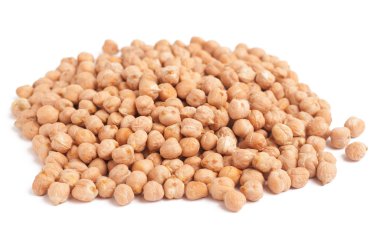 Chickpeas on white background clipart