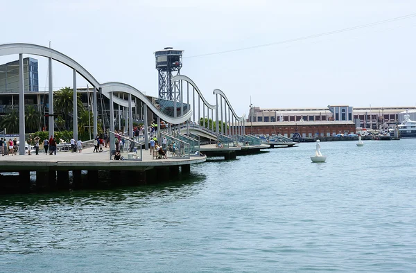 stock image Panorámica de la Rambla del Mar