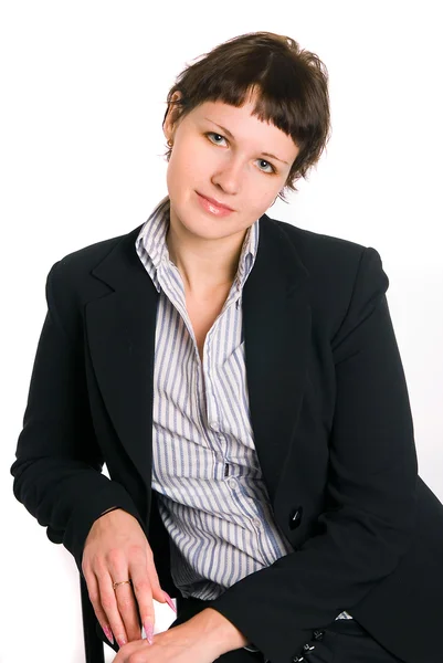 The girl in a business suit — Stock Photo, Image