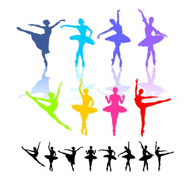 Ballet Silouettes clipart