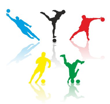 Futbol silhouettes