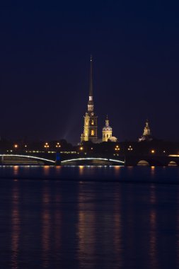 Paul and Peter fortress in Saint Petersburg clipart