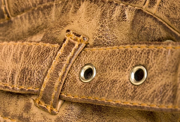Δερμάτινο λουράκι closeup — Φωτογραφία Αρχείου
