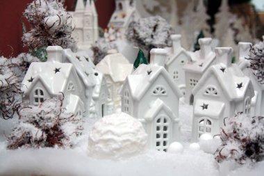 White porcelain houses