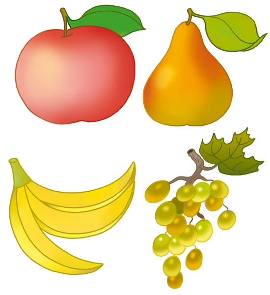 stock image Four fruits