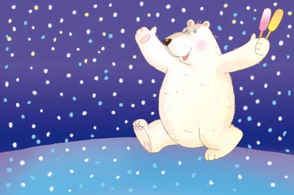 Urso gordo boreal — Fotografia de Stock