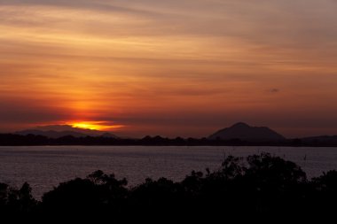 Sunset in Anuradhapura clipart