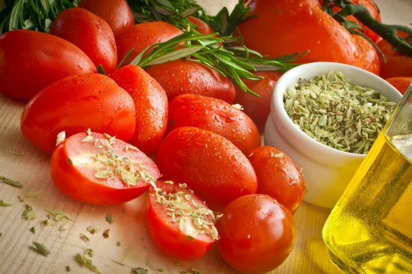 stock image Tomato and herbs