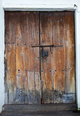 Wood door clipart