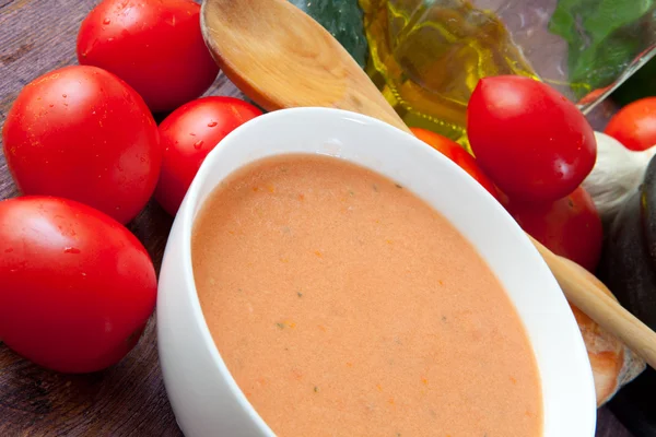 Gazpacho çorbası — Stok fotoğraf