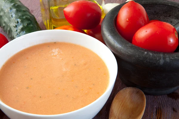 Zupy gazpacho — Zdjęcie stockowe