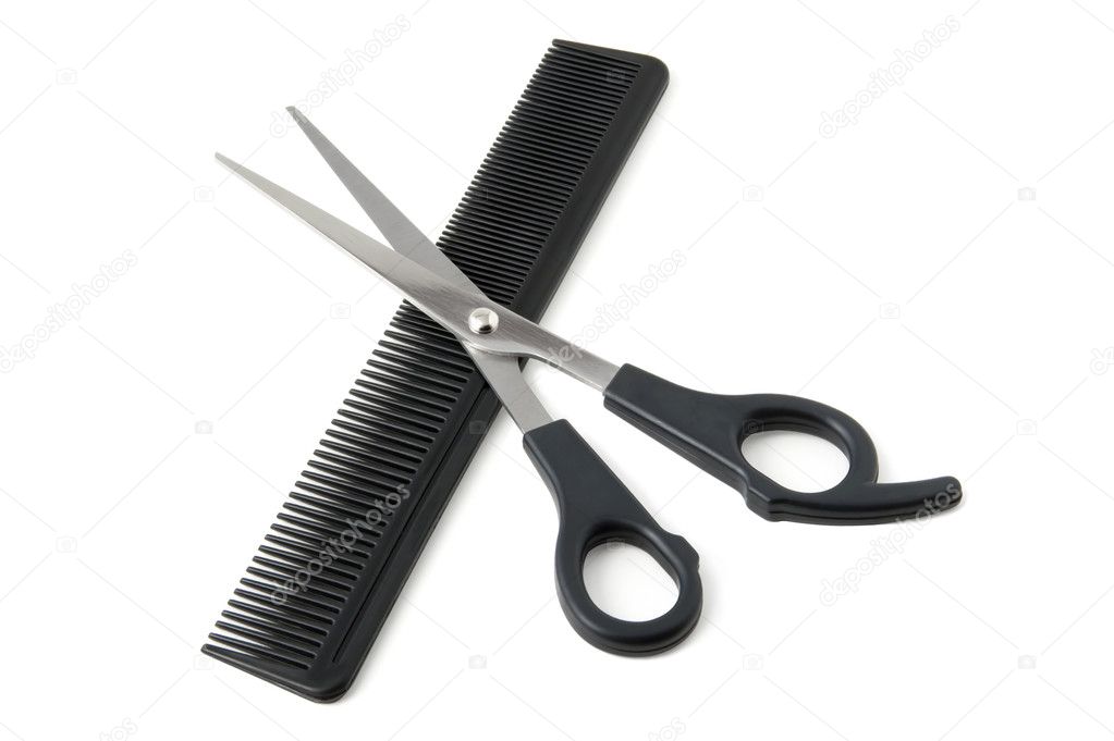 Comb and scissors Stock Photo by ©Valentyna7 5508235