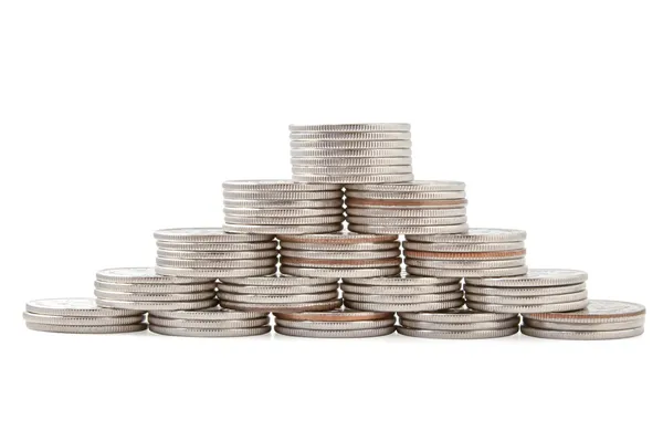 Coin pyramid Stock Picture