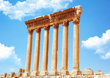 Jupiter's temple, Baalbek, Lebanon clipart