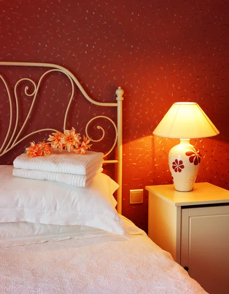 Romantická ložnice — Stock fotografie