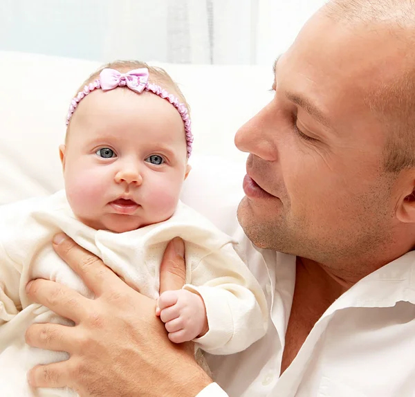 Happy father with a baby — Stock Photo, Image
