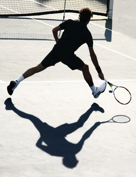 Tenisçi iş başında — Stok fotoğraf