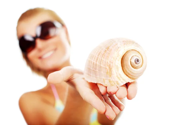 Selective focus on the shell — Stock Photo, Image