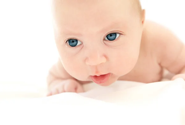 Pequena cara de bebê — Fotografia de Stock