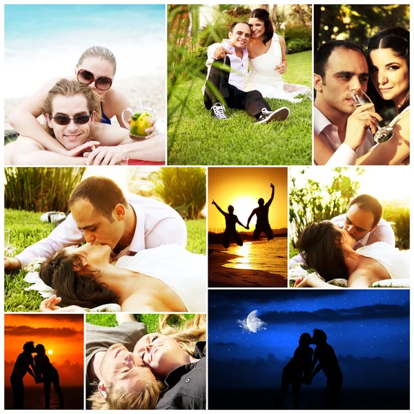 Liefde concept collage — Stockfoto