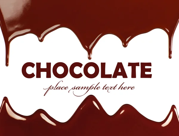 Σκούρο γλυκιά σοκολάτα πλαίσιο — Φωτογραφία Αρχείου