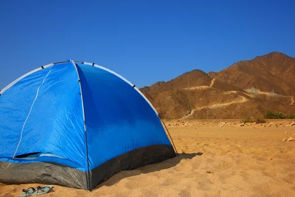 Camping na plaży — Zdjęcie stockowe