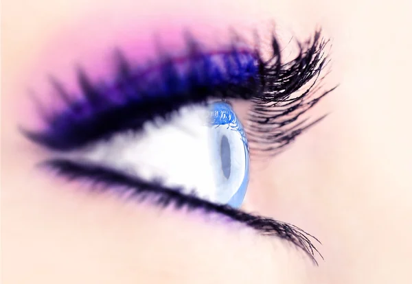 Olho azul abstrato — Fotografia de Stock