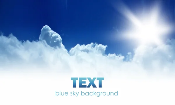 Mavi gökyüzü arka plan sınırı — Stok fotoğraf