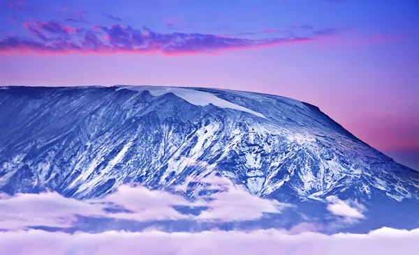 Pôr-do-sol Kilimanjaro — Fotografia de Stock
