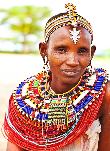 Mulher tribal africana — Fotografia de Stock
