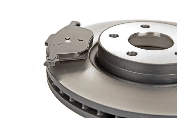 Brake disk and one brake pad — Stock Photo, Image