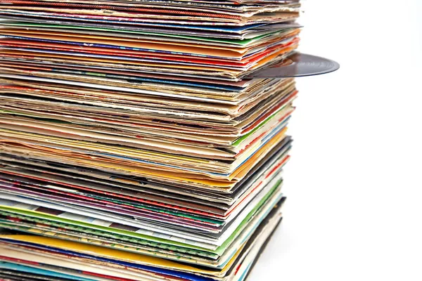 ANTIGUO discos de vinilo — Foto de Stock