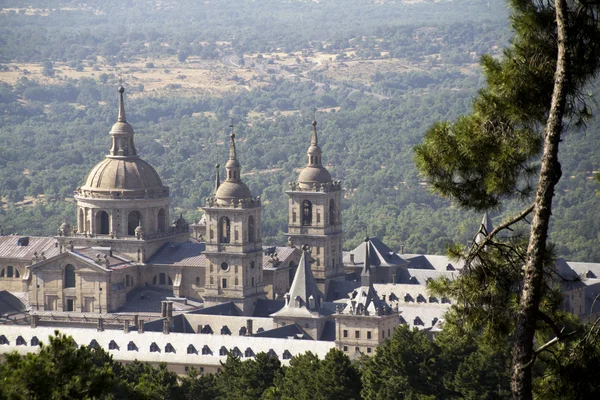 stock image Nice view of the Palacio de Sal Lorenzo del Escorial in Madrid S