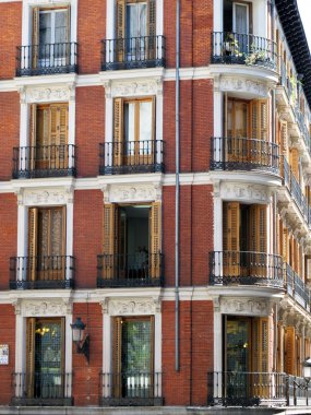 Typical house in the center of Madrid Spain